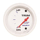 Autometer Marine White Gauge 2-5/8in Electric Trim Level Gauge 0OHM Down - 90OHM Up - Burkken Auto Parts