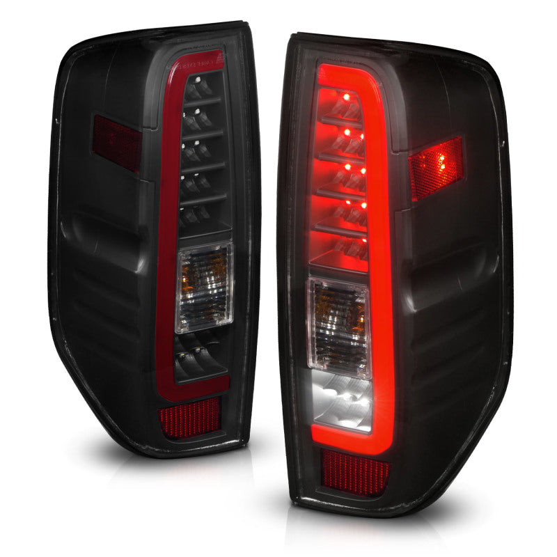 ANZO 2005-2021 Nissan Frontier LED Taillights Black Housing/Smoke Lens - Burkken Auto Parts