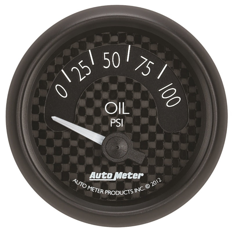Autometer GT Series 52mm Short Sweep Electronic 0-100 psi Oil Pressure - Burkken Auto Parts
