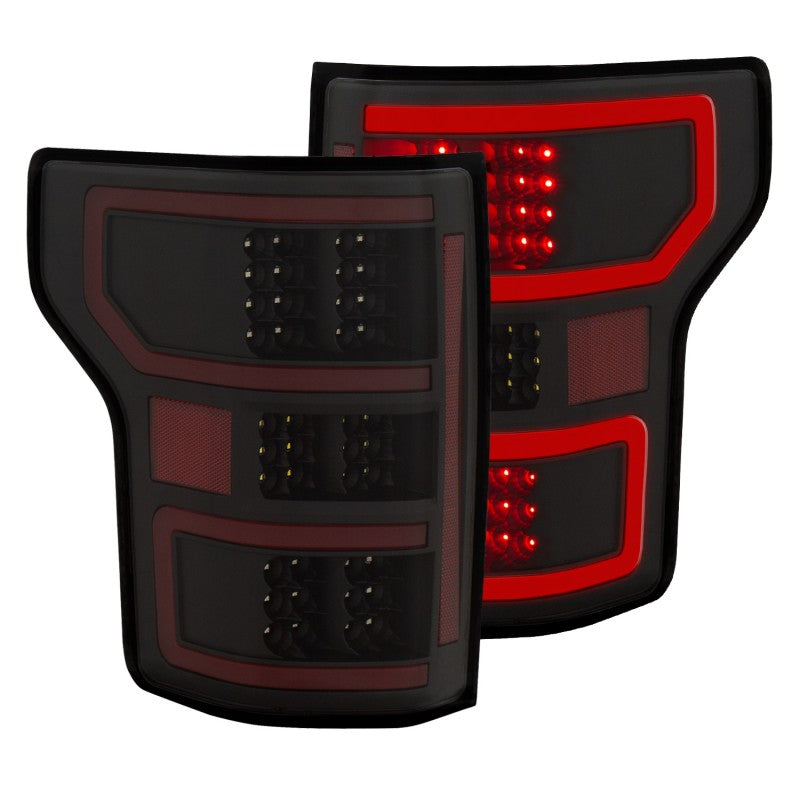 ANZO 18-19 Ford F-150 LED Taillights Black - Burkken Auto Parts