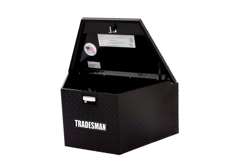 Tradesman Aluminum Trailer Tongue Storage Box (16in.) - Black - Burkken Auto Parts