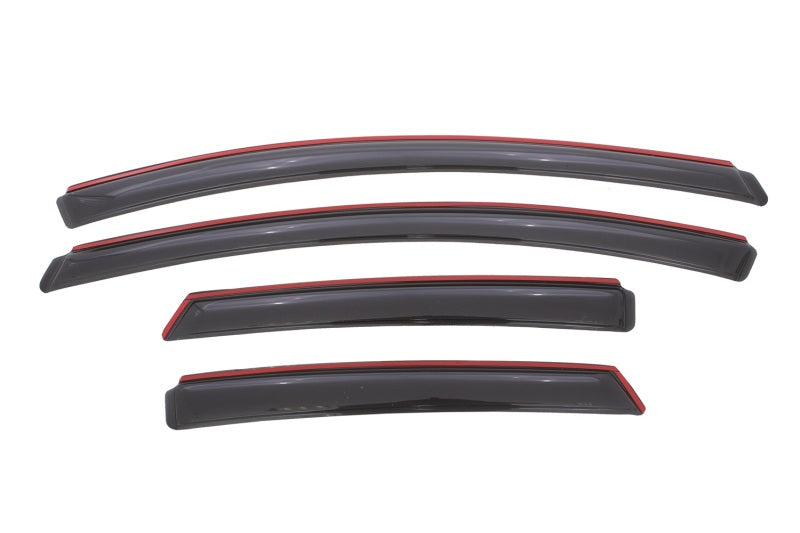 AVS 12-18 Ford Focus Ventvisor In-Channel Front & Rear Window Deflectors 4pc - Smoke - Burkken Auto Parts