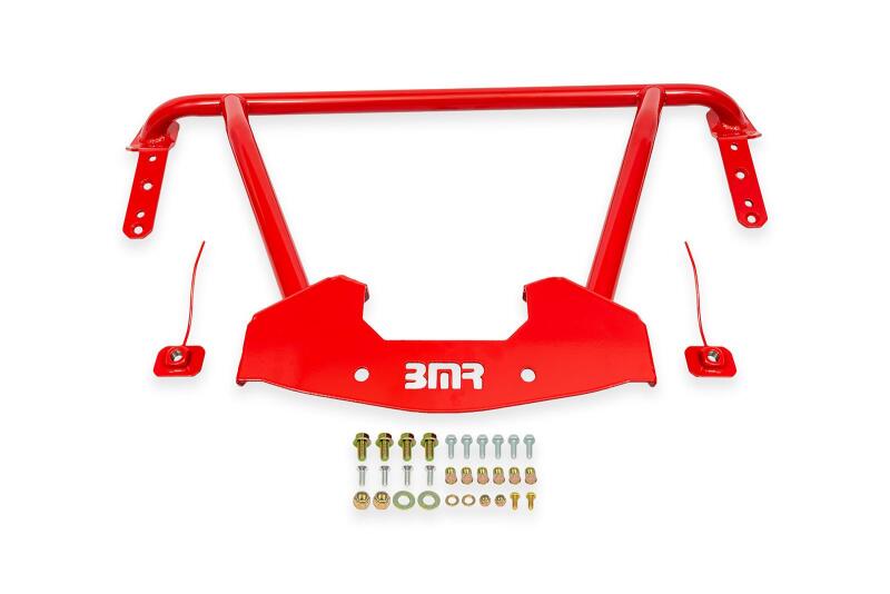 BMR 64-67 GM A-Body Bolt-On Front Reinforcement Chassis Brace - Red - Burkken Auto Parts