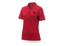 Akrapovic Corpo Polo Red Womens - L - Burkken Auto Parts