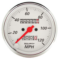 Autometer Arctic White 3-1/8in 0-120 MPH Mechanical Speedometer Gauge - Burkken Auto Parts