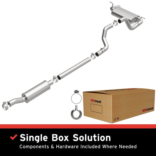 BRExhaust 18-24 Jeep Wrangler 3.6L Direct-Fit Replacement Exhaust System - Burkken Auto Parts