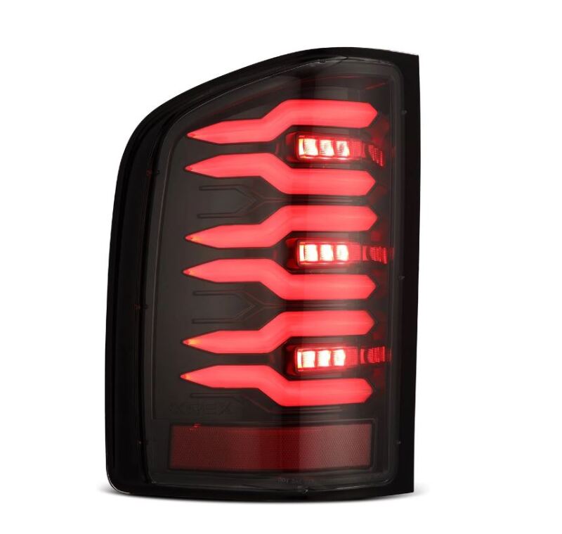AlphaRex 07-13 Chevrolet Silverado 1500 (Ex. Hybrid Models) LUXX-Series LED Tail Lights Alpha-Black - Burkken Auto Parts