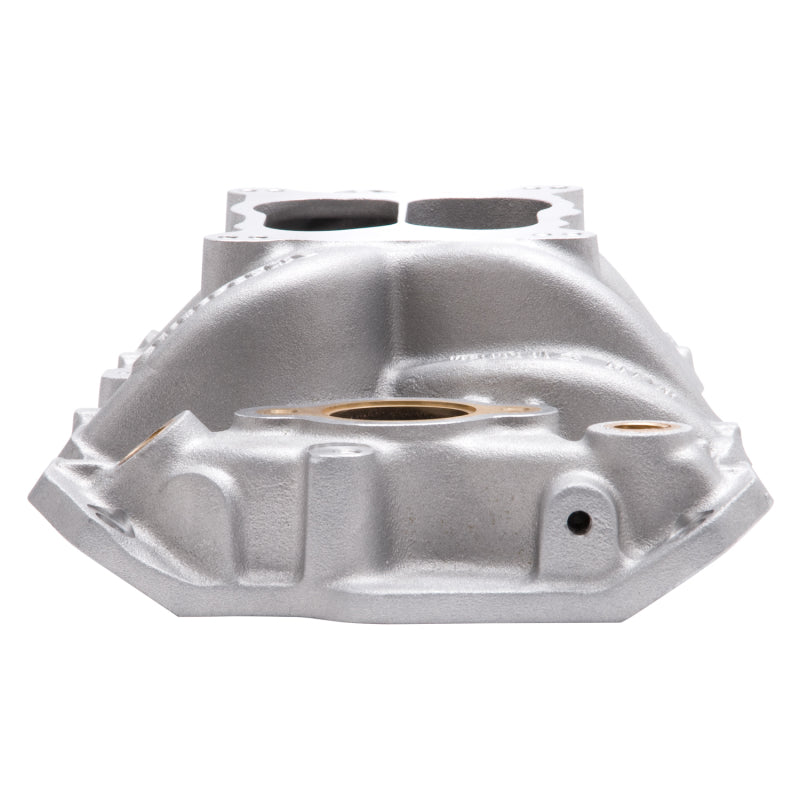 Edelbrock Manifold SBC 23-Degree Marine RPM 1987-1995 w/ Brass - Burkken Auto Parts