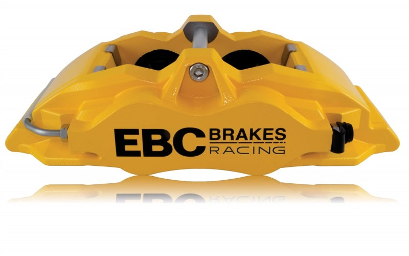 EBC Racing 05-11 Ford Focus ST (Mk2) Front Left Apollo-4 Yellow Caliper - Burkken Auto Parts