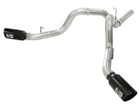 aFe MachForce XP Exhaust 4inch DP-Back All SS 2011-14 GM Diesel Trucks V8-6.6L LML Black Tips - Burkken Auto Parts
