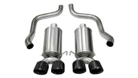 Corsa 2005-2007 Chevrolet Corvette C6 6.0L V8 Black Xtreme Axle-Back Exhaust - Burkken Auto Parts
