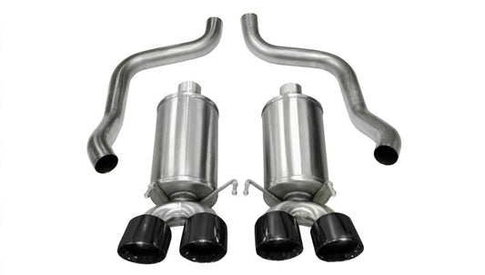 Corsa 2005-2007 Chevrolet Corvette C6 6.0L V8 Black Xtreme Axle-Back Exhaust - Burkken Auto Parts