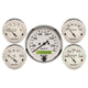 Autometer Old Tyme White 5 Pc Kit-Elec Speed(Km/H)/Elec Oil Press/Water Temp/Volt/Fuel Level - Burkken Auto Parts