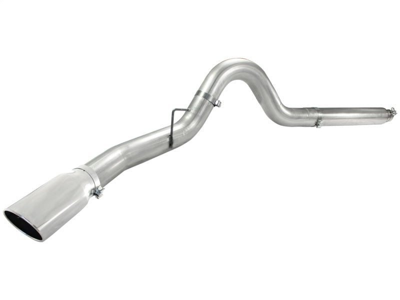 aFe Atlas 5in DPF-Back Aluminized Steel Exh Sys, Ford Diesel Trucks 08-10 V8-6.4L (td) Polished tip - Burkken Auto Parts
