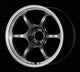 Advan RG-D2 18x8.0 +45 5-120 Machining & Racing Hyper Black Wheel - Burkken Auto Parts