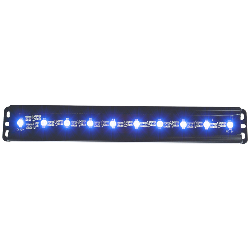 ANZO Universal 12in Slimline LED Light Bar (Blue) - Burkken Auto Parts