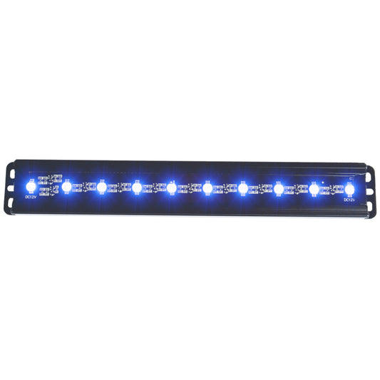 ANZO Universal 12in Slimline LED Light Bar (Blue) - Burkken Auto Parts