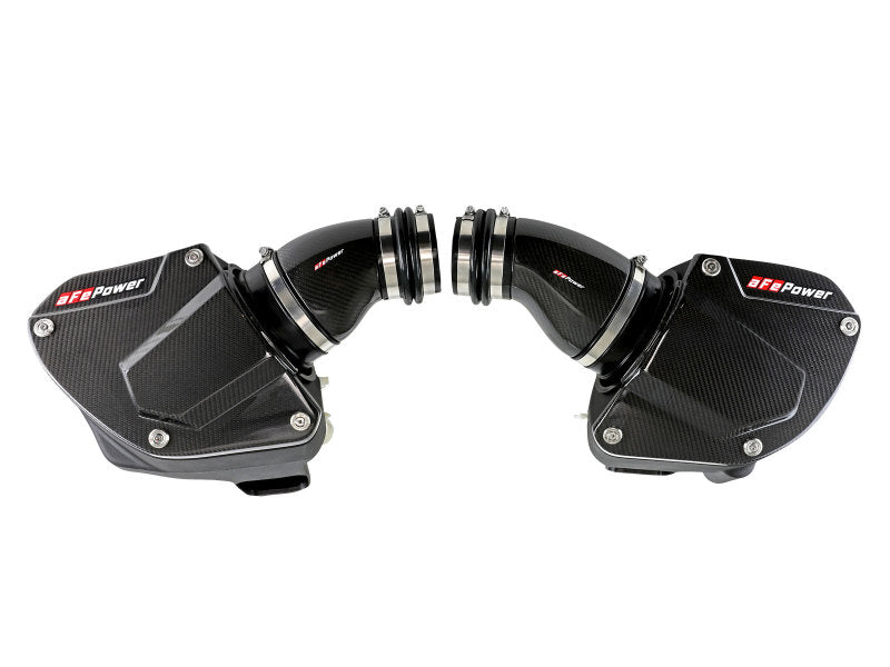 aFe Black Series Stage-2 Carbon Fiber Cold Air Intake System w/ Pro DRY S Media - 18-19 BMW M5 (F90) - Burkken Auto Parts