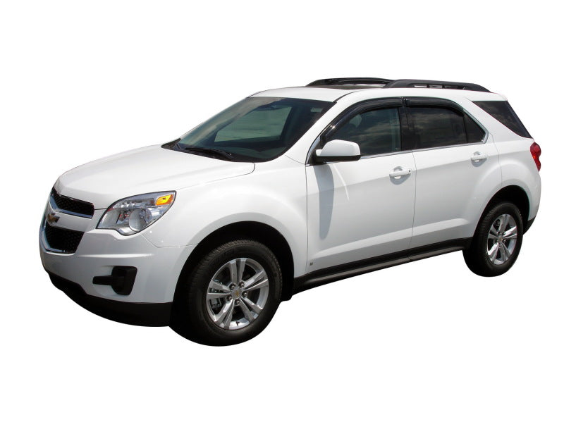 AVS 10-17 Chevy Equinox Ventvisor Outside Mount Window Deflectors 4pc - Smoke - Burkken Auto Parts