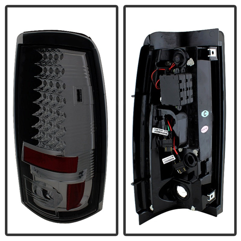 Spyder Chevy Silverado 1500 03-06 (Does Not Fit Stepside)LED Tail Lights Smke ALT-YD-CS03-LED-SM - Burkken Auto Parts