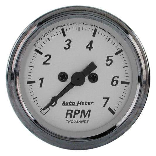 AutoMeter American Platinum 2-1/16in 7K RPM In-Dash Tachometer Gauge - Burkken Auto Parts