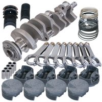 Eagle Chevy 454 4.250in Crank 6.385in H-Beam -3cc Flat Top 4.350in Pistons Balanced Assembly - Burkken Auto Parts
