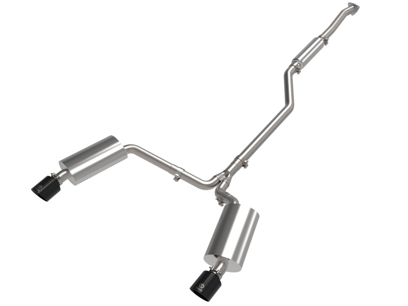aFe 09-14 Acura TSX L4 2.4L Takeda 2-1/2in To 2-1/4in 304 SS Cat-Back Exhaust System w/ Black Tip - Burkken Auto Parts