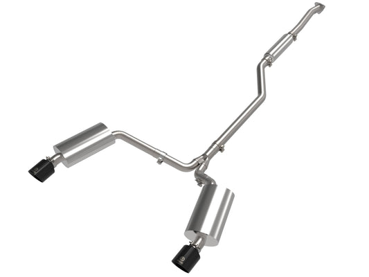 aFe 09-14 Acura TSX L4 2.4L Takeda 2-1/2in To 2-1/4in 304 SS Cat-Back Exhaust System w/ Black Tip - Burkken Auto Parts