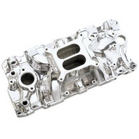 Edelbrock SBC Performer Eps Polished Manifold - Burkken Auto Parts