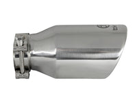aFe Takeda 304 Stainless Steel Clamp-On Exhaust Tip 2.5in. Inlet / 4in. Outlet / 8in. L - Polished - Burkken Auto Parts