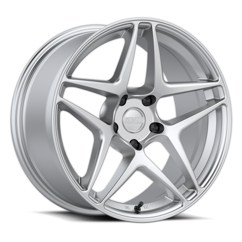 Kansei K15G Astro 18x8.5in / 5x114.3 BP / 35mm Offset / 73.1mm Bore - Hyper Silver Wheel - Burkken Auto Parts