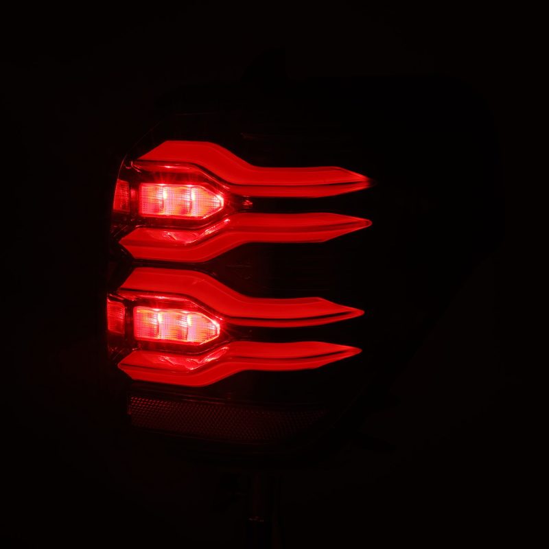 AlphaRex 10-21 Toyota 4Runner LUXX LED Taillights Alpha Blk w/Activ Light/Seq Signal - Burkken Auto Parts