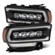 AlphaRex 19-21 Ram 2500 NOVA LED Proj Headlights Plank Style Black w/Activ Light/Seq Signal/DRL - Burkken Auto Parts