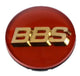 BBS Center Cap 70.6mm Red/Gold (3-tab) (56.24.073) - Burkken Auto Parts