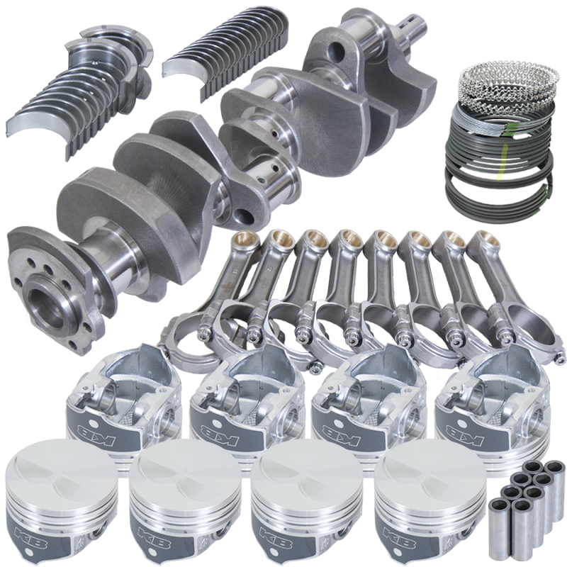 Eagle Chevy 350 3.480in Crank 5.700in I-Beam Rods -7cc Flat Top 4.000in Pistons Balanced Assembly - Burkken Auto Parts