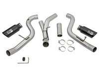 aFe LARGE Bore HD 4in Dual DPF-Back SS Exhaust w/Black Tip 16-17 GM Diesel Truck V8-6.6L (td) LML - Burkken Auto Parts