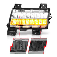 ANZO 2018-2021 Jeep Wrangler LED Side Markers Chrome Housing Clear Lens w/ Sequential Signal - Burkken Auto Parts