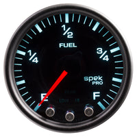 Autometer Spek-Pro Gauge Fuel Level 2 1/16in 0-270 Programmable Blk/Smoke/Blk - Burkken Auto Parts