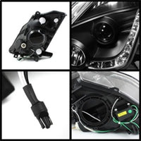 Spyder Nissan 350Z 03-05 Projector Headlights Halogen Model Only - DRL Black PRO-YD-N350Z02-DRL-BK - Burkken Auto Parts