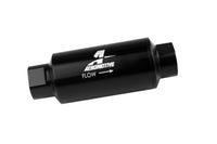 Aeromotive In-Line Fuel Filter 40-M Stainless Mesh Element ORB-10 Port (Bright-Dip Black) 2in. OD - Burkken Auto Parts