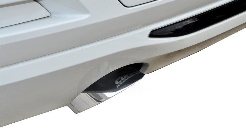Corsa 12-14 BMW 335i Sedan AWD F30 3in Polished Touring Dual Rear Single 3.5in Tip Cat-Back - Burkken Auto Parts