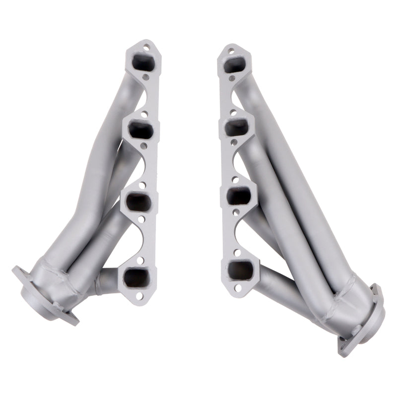 BBK 79-93 Mustang 351 Swap Shorty Unequal Length Exhaust Headers - 1-5/8 Titanium Ceramic - Burkken Auto Parts