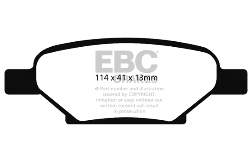 EBC 04-06 Chevrolet Cobalt 2.0 Supercharged Redstuff Rear Brake Pads - Burkken Auto Parts