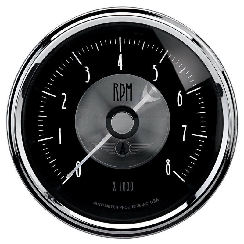 Autometer Prestige Series Black 3-3/8in 8000RPM Tachometer Gauge - Burkken Auto Parts