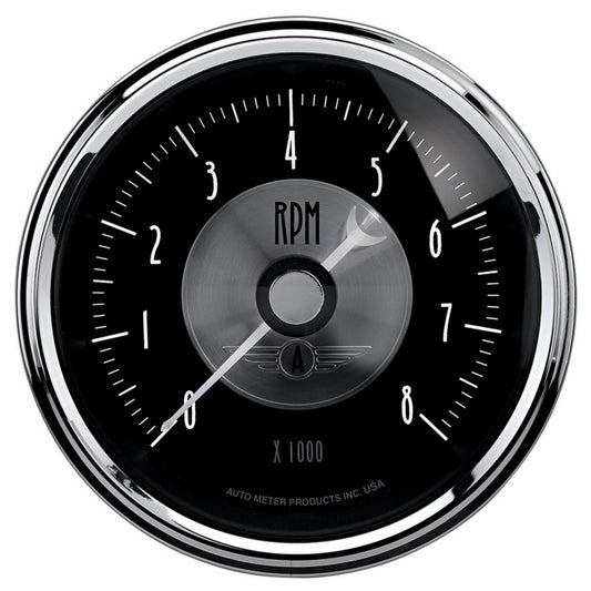 Autometer Prestige Series Black 3-3/8in 8000RPM Tachometer Gauge - Burkken Auto Parts