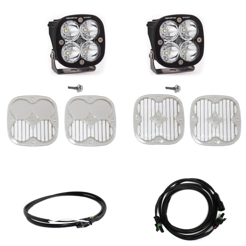 Baja Designs 2021+ Ford Bronco A Piller Light Kit Squadron Sport Spot w/Upfitter - Burkken Auto Parts