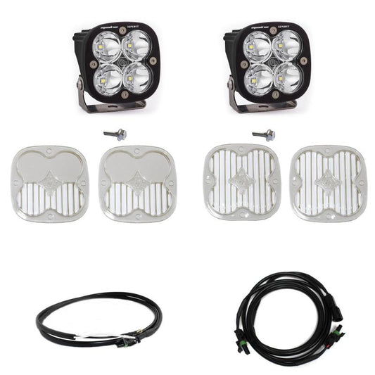 Baja Designs 2021+ Ford Bronco A Piller Light Kit Squadron Sport Spot w/Upfitter - Burkken Auto Parts