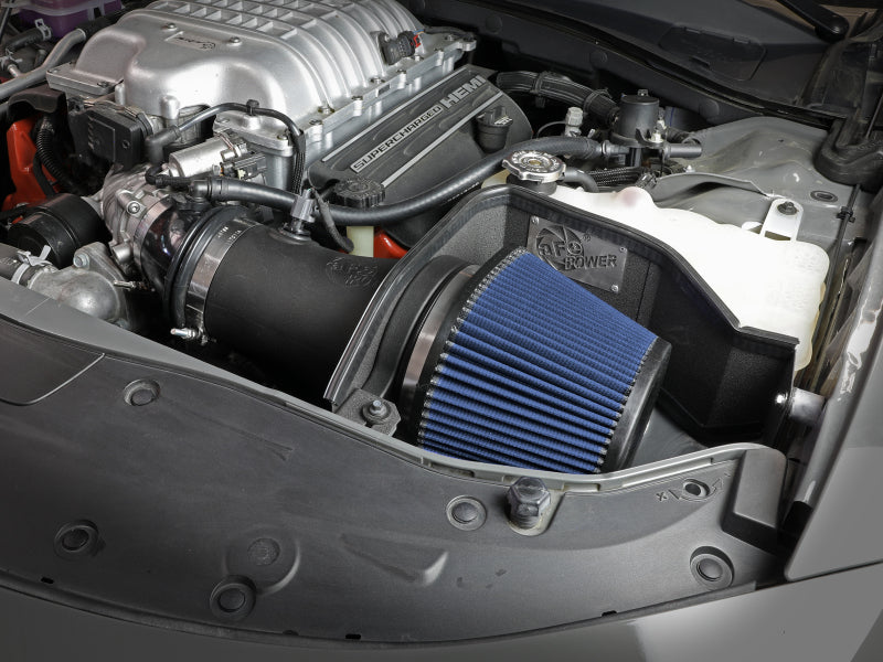 aFe 17-18 Dodge Challenger/Charger Magnum FORCE Stage-2XP Cold Air Intake System w/Pro DRY S- Black - Burkken Auto Parts