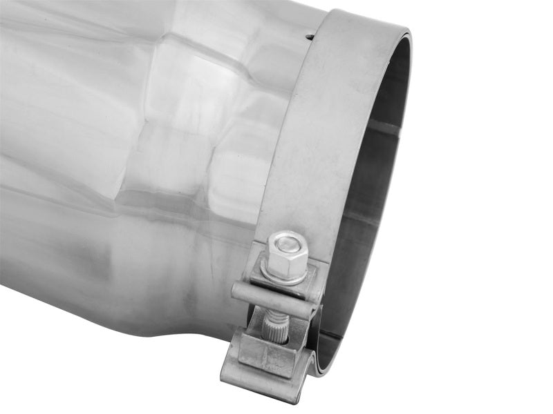 aFe Diesel Exhaust Tip Bolt On Polished 5in Inlet x 6in Outlet x 12in Long - Burkken Auto Parts