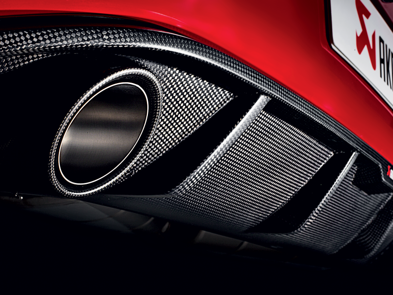 Akrapovic 13-17 Volkswagen Golf GTI (VII) Slip-On Race Line (Titanium) w/ Carbon Tips - Burkken Auto Parts